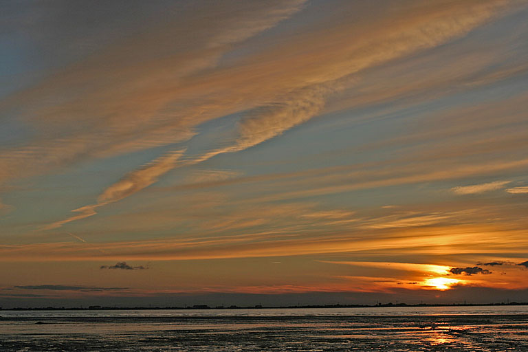 Sonnenuntergang an der Nordsee